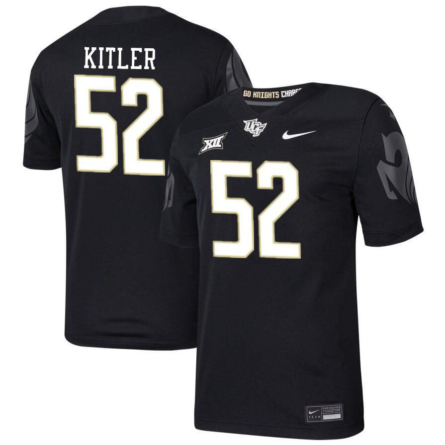 Men #52 Caden Kitler UCF Knights Big 12 Conference College Football Jerseys Stitched-Black